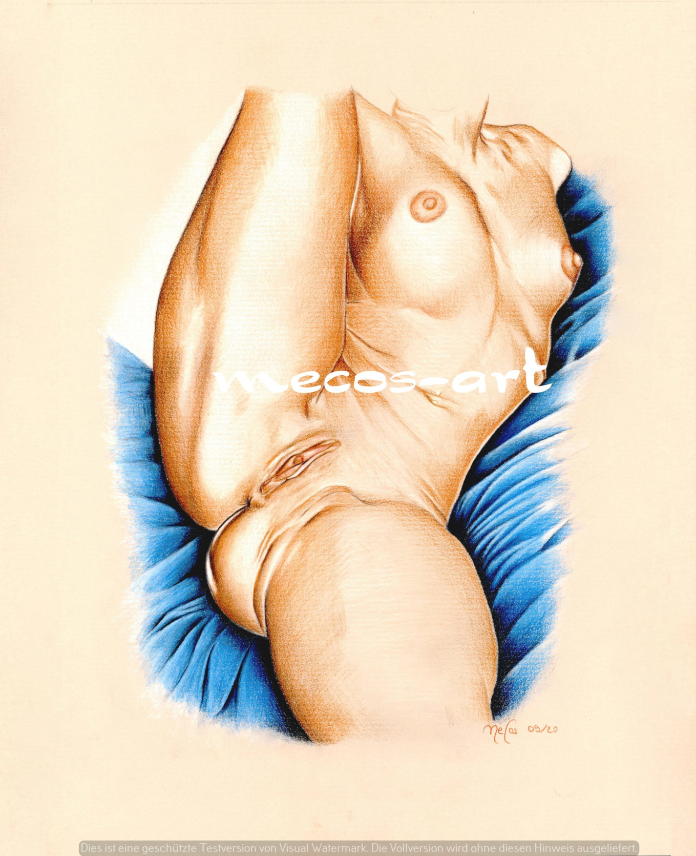 Fine Akt Druck von Original Hot Erotik Zeichnung | No.223