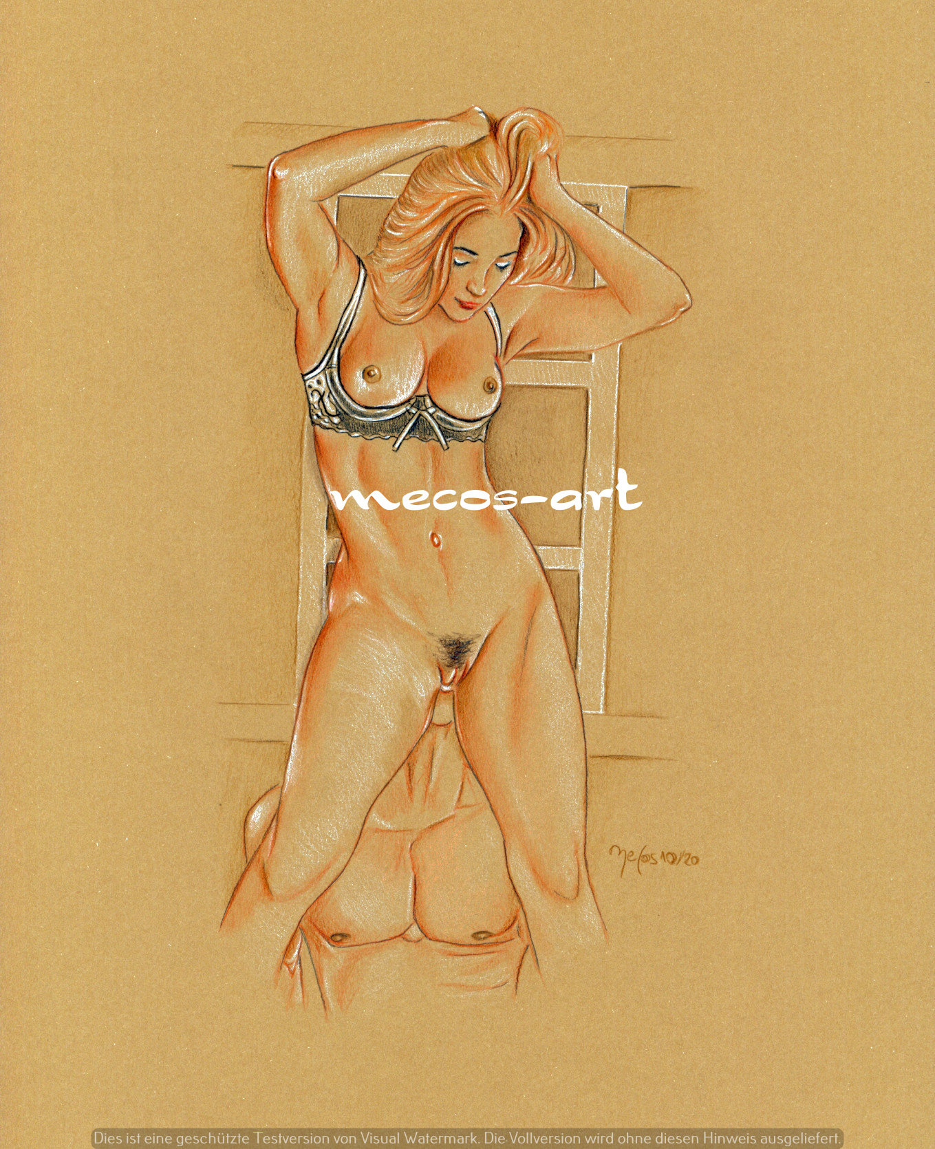 Fine Akt Druck von Original Hot Erotik Zeichnung | No.239